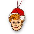 Load image into Gallery viewer, Christmas, She Wrote Jessica Fletcher Hard Enamel Christmas Ornament