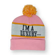 Load image into Gallery viewer, I'm A Luxury Knit Beanie with Pom Pom