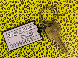 Bad Bitch Club Soft PVC Rubber Keychain