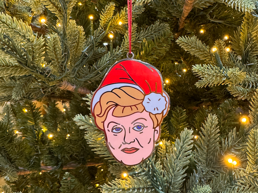 Christmas, She Wrote Jessica Fletcher Hard Enamel Christmas Ornament