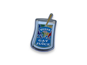 Gay Juice Enamel Pin