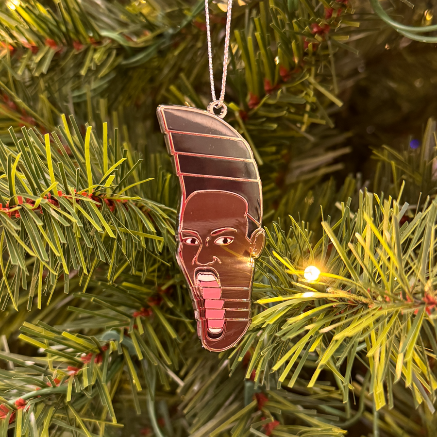 Grace Jones Hard Enamel Christmas Ornament