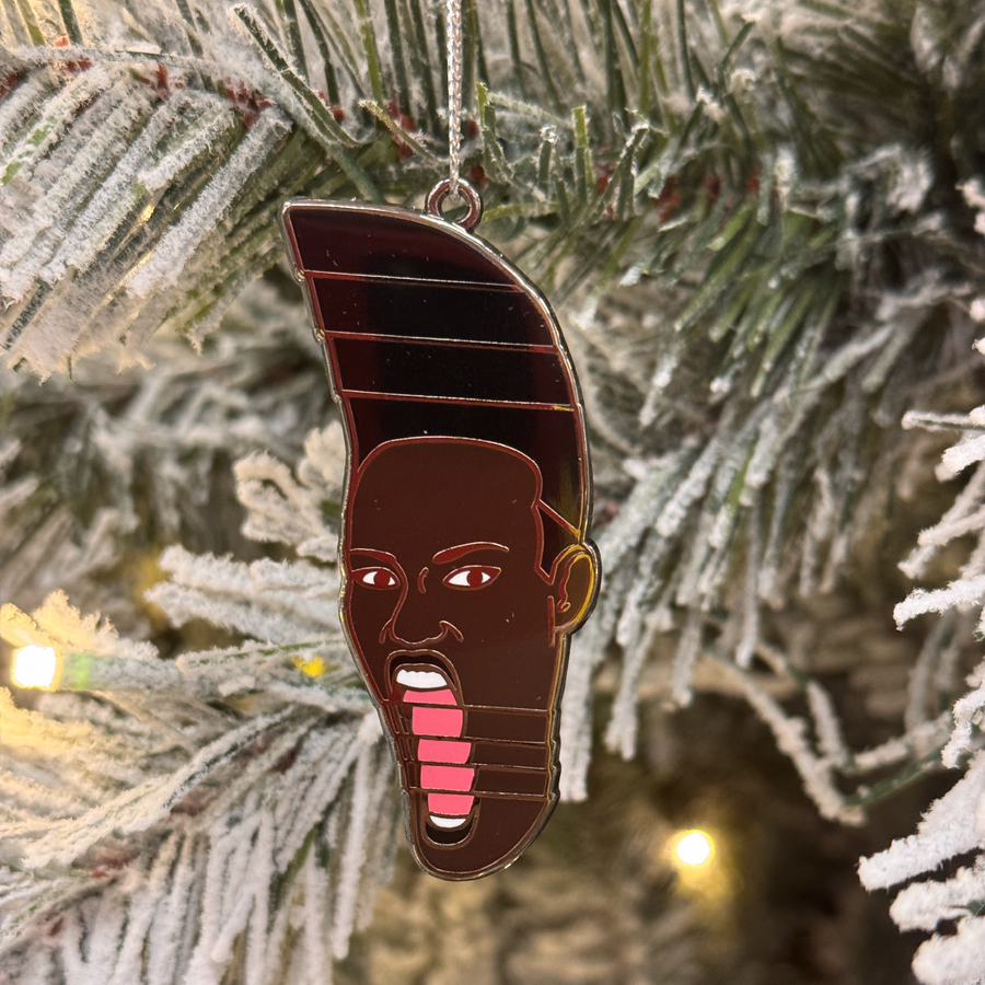 Grace Jones Hard Enamel Christmas Ornament