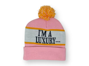 I'm A Luxury Knit Beanie with Pom Pom