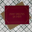 Load image into Gallery viewer, Merry Christmas, She Wrote Greeting Card

