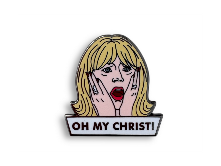 Oh My Christ! Pam Shipman Enamel Pin