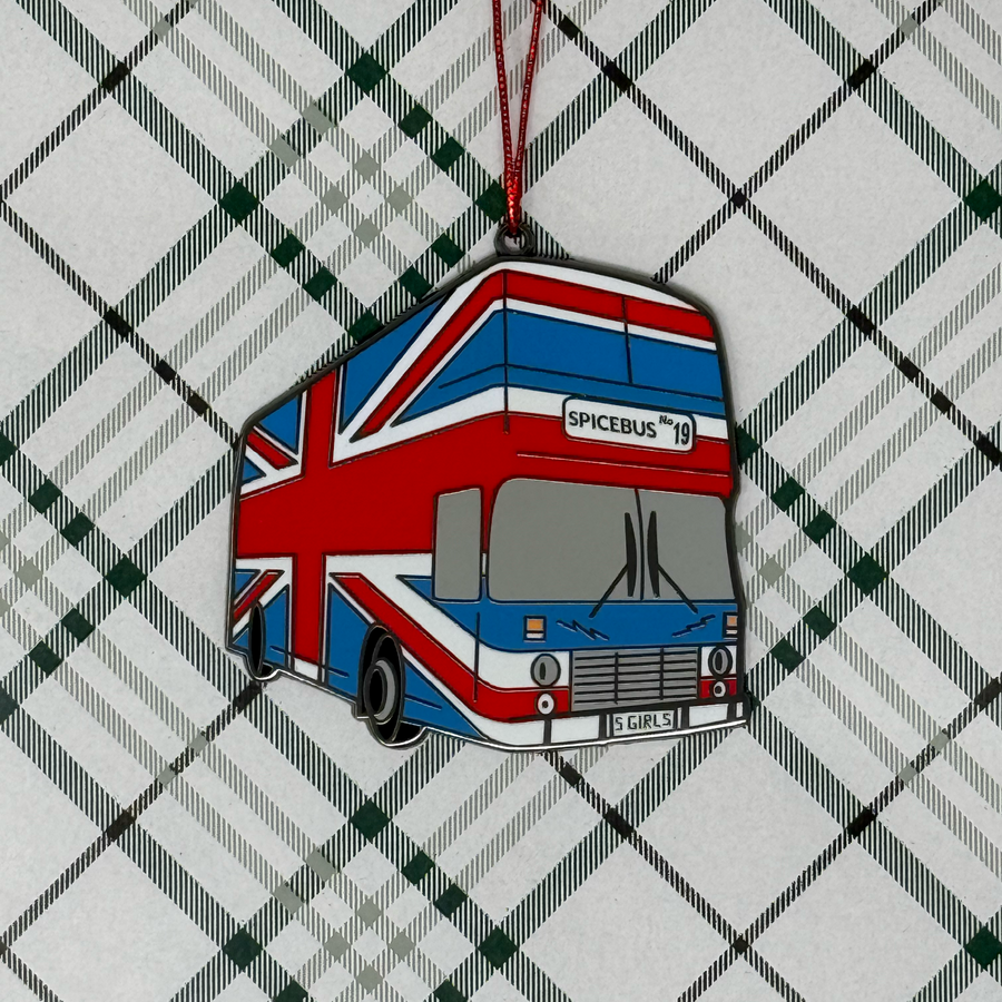Spice Bus Hard Enamel Christmas Ornament