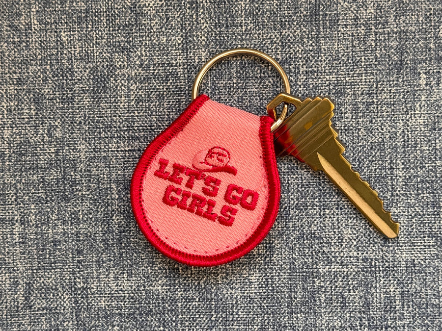 Let's Go Girls Patch Keychain