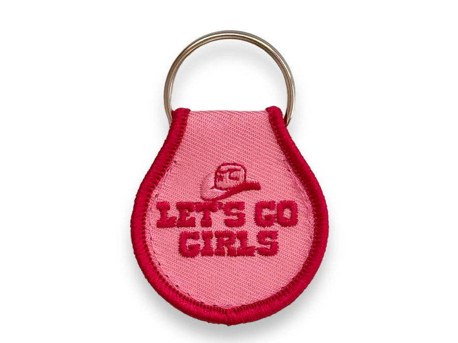 Let's Go Girls Patch Keychain