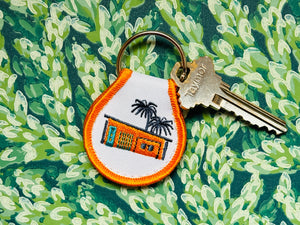 Midcentury Modern House Patch Keychain