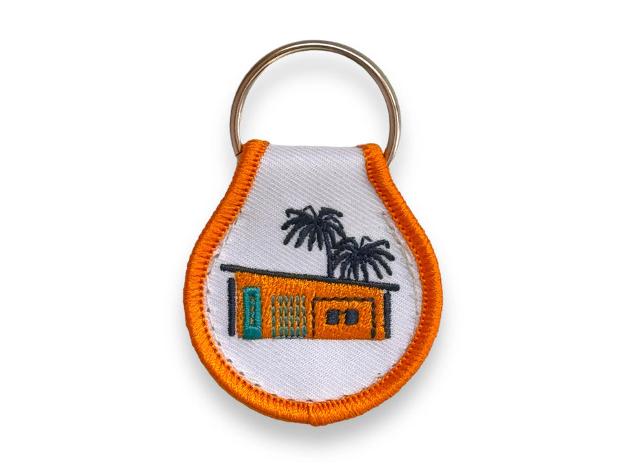 Midcentury Modern House Patch Keychain