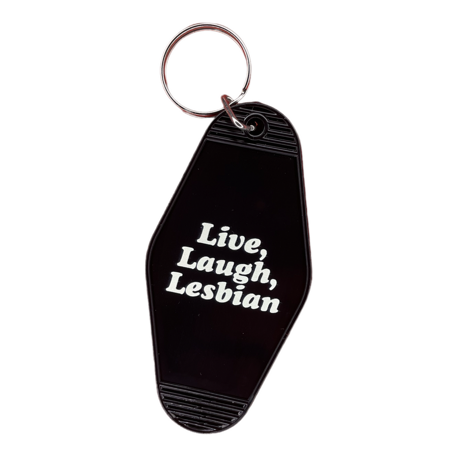 Live, Laugh, Lesbian Key Tag