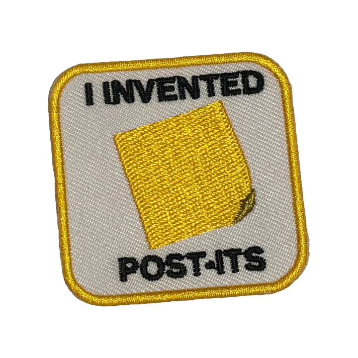 I Invented Post-Its Merit Badge Patch - twistedEGOS