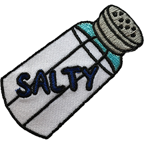 Salty Iron-on Patch - twistedEGOS