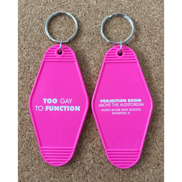 Too Gay To Function Key Tag - twistedEGOS